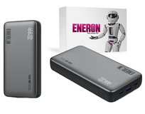 Powerbank ENERON SZYBKIE ŁADOWANIE 25000mAh 3x USB/USB-C 145W do LAPTOPA/TELEFONU + kabel