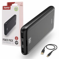 Powerbank Hama Performance 10 10000 mAh 1x USB-C, 2x USB-A wyświetlacz LED