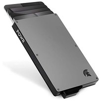 POWR Etui blokujące karty RFID, stylowy smukły portfel i bezdotykowa ochrona karty kredytowej, Tytan, Jeden rozmiar, Minimalistyczny Inna marka