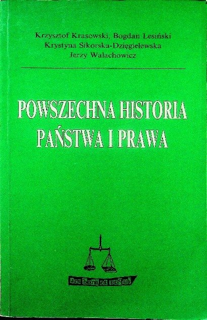 Powszechna historia państwa i prawa - Krasowski Krzysztof | Książka w Empik