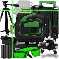 POZIOMICA LASEROWA 4D POZIOMNICA PŁASZCZYZNOWA 360 LASER KRZYŻOWY + STA