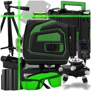 POZIOMICA LASEROWA 4D POZIOMNICA PŁASZCZYZNOWA 360 LASER KRZYŻOWY + STA - inna (Inny)