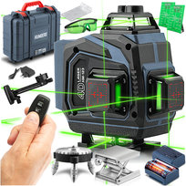 Poziomica laserowa laser krzyżowy 4d samopoziomujący Humberg