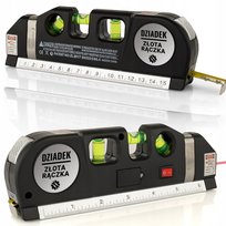 Poziomica Laserowa z Miarką Grawerem dla Dziadka Prezent na Urodziny