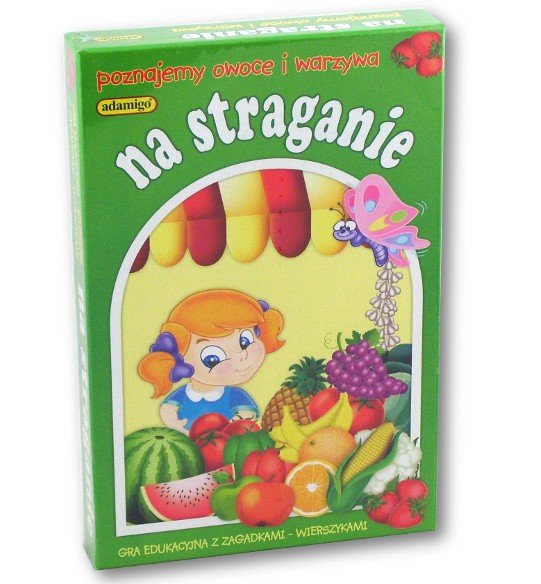 Фото - Розвивальна іграшка Adamigo Poznajemy owoce i warzywa na straganie, gra edukacyjna, 