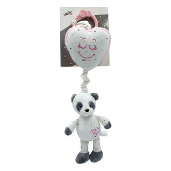 Pozytywka Panda różowa 35 cm - Tulilo