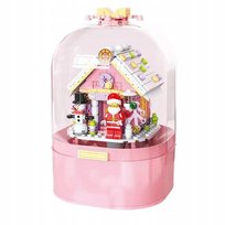 POZYTYWKA ŚWIĄTECZNA KLOCKI CHOINKA 298 ELEMENTÓW Z AUTOMATYCZNYM ŚNIEGIEM