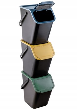 Practic Bini Zestaw pojemników do segregacji odpadów 3x25L - PRACTIC