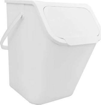 PRACTIC - Kosz na śmieci - Pojemnik do segregacji odpadów - biały - 25 L - PRACTIC