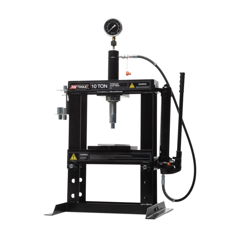Prasa hydrauliczna z manometrem AWTOOLS, 10 t