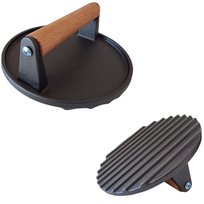 PRASA ŻELIWNA FORMA DO HAMBURGERÓW GRILL BURGERÓW KOTLETÓW MIELONYCH 17,5cm Sokomedica