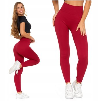 Prążkowane Legginsy Damskie Getry w Prążek Kryjące Wysoki Stan MORAJ L/XL - Moraj