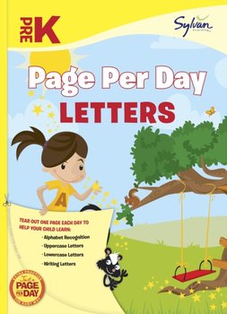 Pre-K Page Per Day: Letters: Alphabet Recognition, Uppercase Letters, Lowercase Letters, Writing Let - Sylvan Learning
