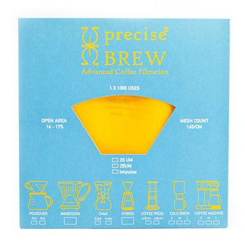 Precise Brew, Filtr Wielorazowy Aeropress - 20 Um, 25 Um, Impulse (9 Szt.) - Inny producent