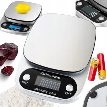Precyzyjna Waga Kuchenna 3000g I 0,1g Wyświetlacz LCD Jubilerska Baterie - inna (Inny)