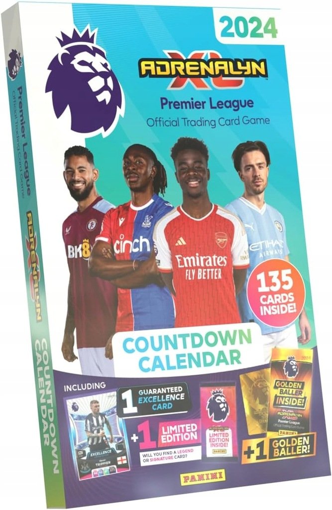 Premier League 2024 PANINI FIFA Countdown Calendar KALENDARZ ADWENTOWY