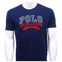 PREMIUM LIMITOWANA meska koszulka polo ralph lauren granat tshirt r.S
