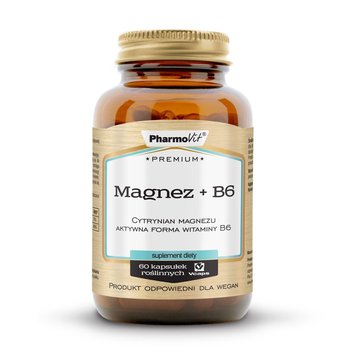 Premium Magez + B6 Pharmovit, suplement diety, 60 kapsułek - Pharmovit
