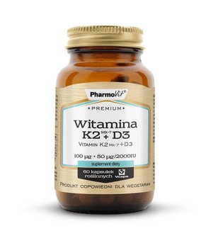 Premium Witamina K2+D3 Pharmovit, suplement diety, 60 kapsulek - Pharmovit