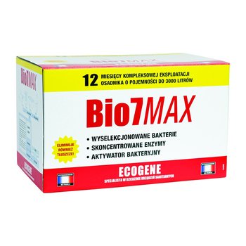 Preparat BIO7 MAX 12m-cy EKSPLOATACJA ROZKŁAD TŁUSZCZY (12X80G ENTRETIEN, 12X80G TŁUSZCZE) do osadników - Inny producent