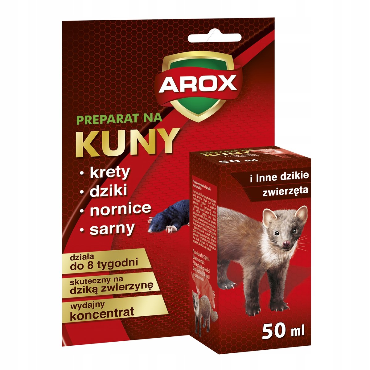 A Rox Tab PREPARAT NA KUNY I INNE DZIKIE ZWIERZĘTA ODSTRASZA JELENIE SARNY AROX ...