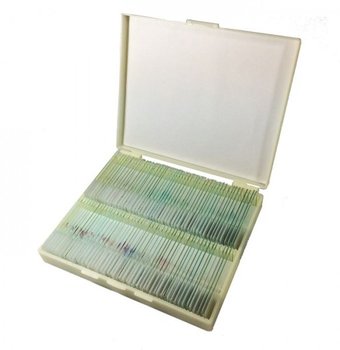Preparaty mikroskopowe - anatomia, botanika, zoologia - 100 sztuk - Sagittarius