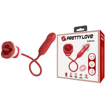 PRETTY LOVE - Ashlynn, 5 vibration functions 5 thrusting settings 5 licking settings - Pretty Love