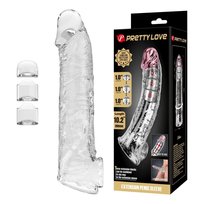 Pretty Love Extension Penis Sleeve with Modular Length Blocks - Clear - 26 cm Admiranda