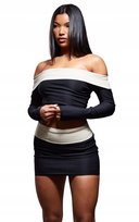 Prettylittlething Top Hiszpanka Czarny 40 Ekr Prettylittlething