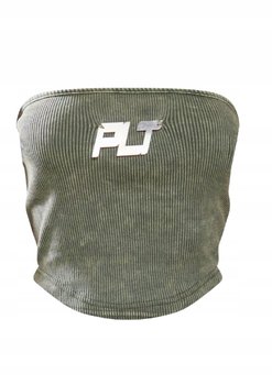 Prettylittlething Top Prążkowany dla Niskich 38 M6d - Prettylittlething