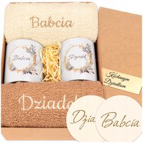 Prezent dla Babci Dziadka Grawer ZESTAW DLA DZIADKÓW święta Dzień Babci db