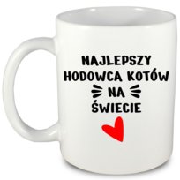 Prezent dla hodowcy kotów, kubek hodowca kotów, koty, kot + imię, 3