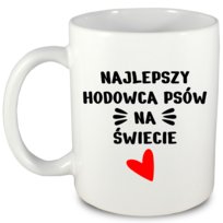 Prezent dla hodowcy psów, kubek hodowca psów, psy, pies + imię, 3