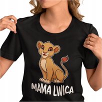 Prezent Dla Kobiety Dzień Mamy Niej Koszulka Mama Lwica Mistickers