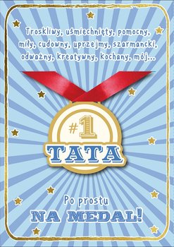 Prezent dla Taty Kartka z medalem DK1023 - Kukartka