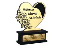 PREZENT NA DZIAŃ MAMY, MATKI. NAJLEPSZA MAMA, STATUETKA, ZŁOTY