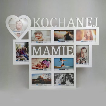 Prezent na dzień Mamy-Multirama ramka na zdjęcia z napisem Kochanej Mamie 10 zdjęć serce - Wajdrew