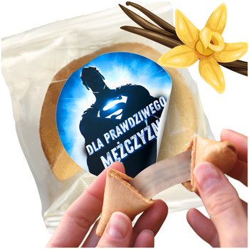 Prezent na Dzień Mężczyzny Ciasteczko z Wróżbą Dla Męża Taty Dzień Chłopaka - Magia Ciast