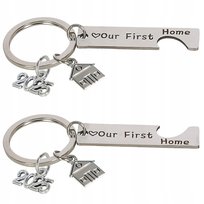 Prezent na nowy dom mieszkanie pamiątka brelok do kluczy prezent first home