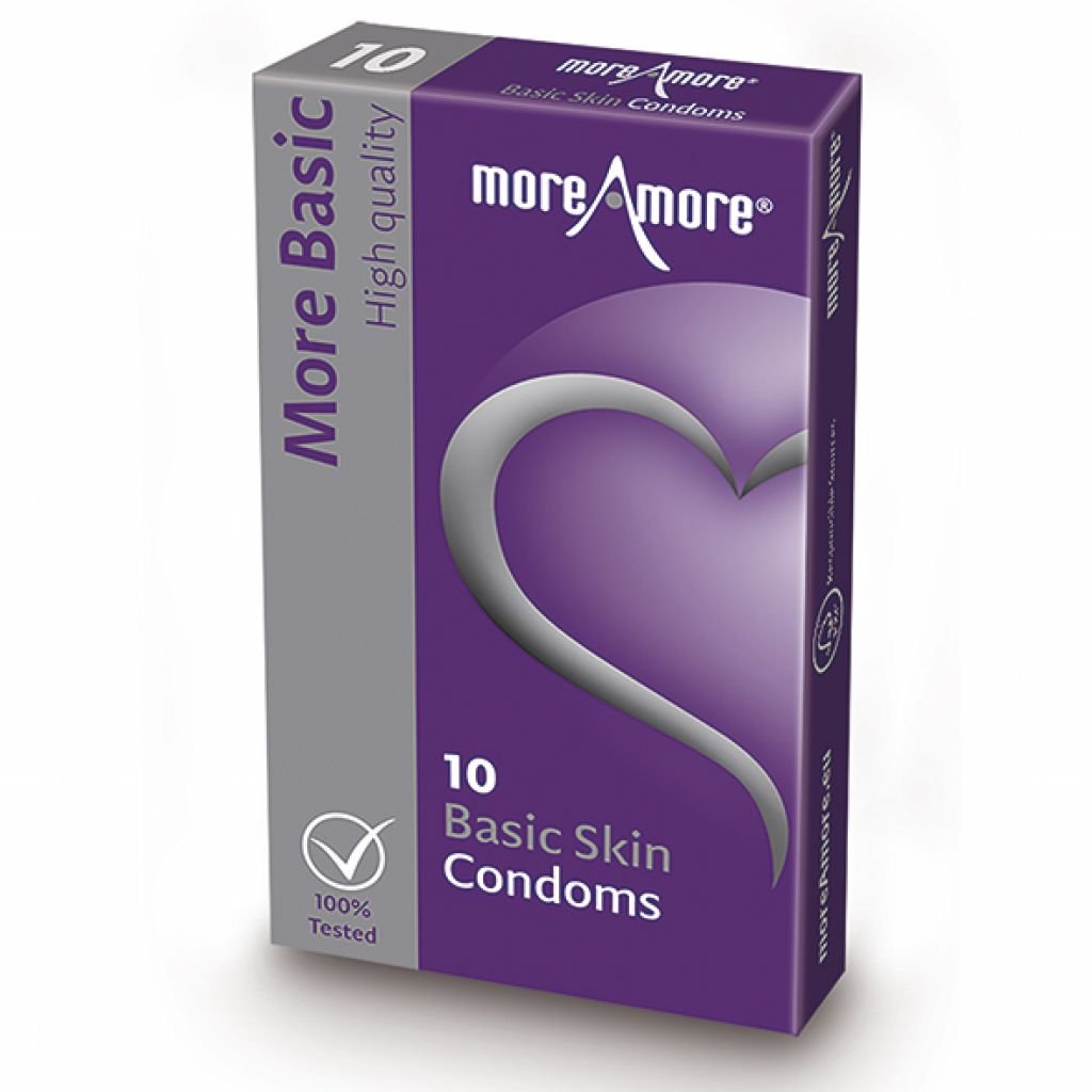 Prezerwatywy - Moreamore Condom Basic Skin 10 Szt | Sklep EMPIK.COM