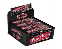 Prince Polo XXL Black Kruchy wafelek z kremem kakaowym oblany czekoladą 50 g x 28 sztuk