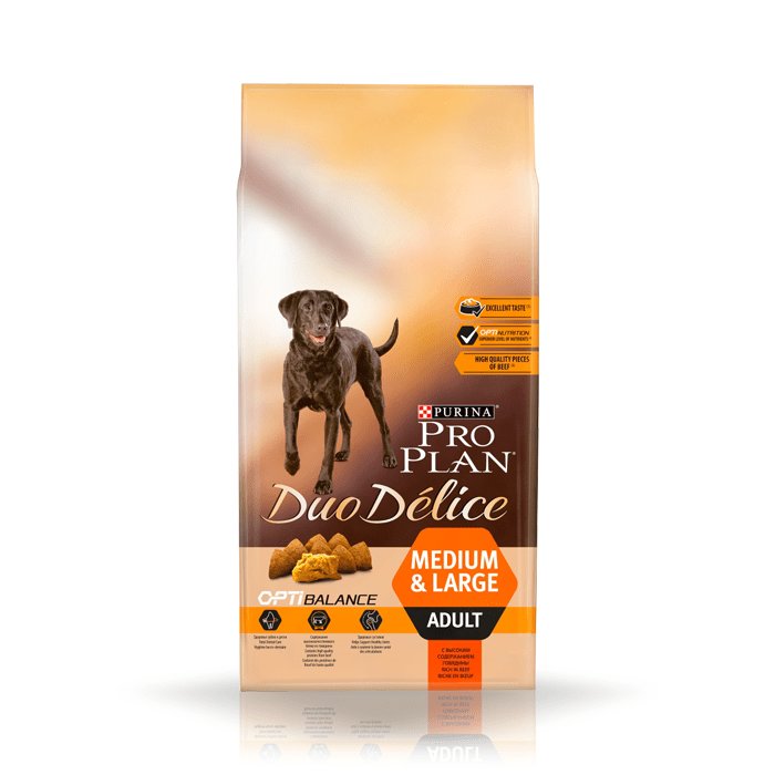 Pro Plan Duo Delice Adult z wołowiną i ryżem 10kg - Purina Pro Plan ...