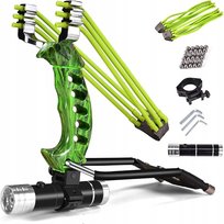 PROCA Z CELOWNIKIEM LASEROWYM PROCY Z LASEREM KATAPULTA + 100 KULKI