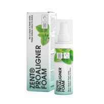 Profesjonalna pianka do czyszczenia aparatów ZENT® ProAligner Foam z aktywnym tlenem , miętowy aromat, do nakładek, retainerów i protez, kompatybilna z myjkami ultradźwiękowymi, 40 ml