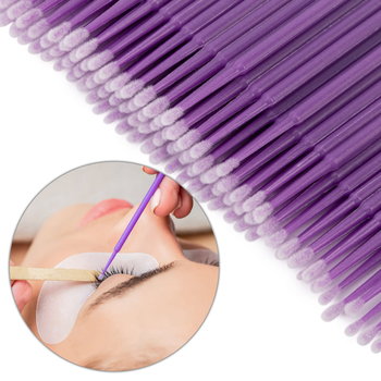 Profesjonalne aplikatory bezwłóknowe do rzęs fioletowe 100 szt - GNB-LAB