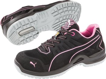 Profesjonalne Obuwie Damskie Ochronne Robocze Puma FUSE TC PINK WNS LOW 644110 S1P ESD SRC - Puma