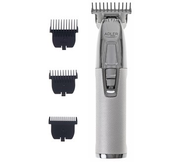 Profesjonalny Bezprzewodowy Trymer Do Zarostu Adler Ad 2836S Ładowanie Przez Usb - Srebrny profesjonalny -USB      - Adler