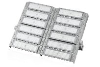 Profesjonalny halogen 600W LED | Mocne oświetlenie do hal sportowych, fabryk, domu | Aluminiowa lampa | Naświetlacz z regulowanym uchwytem | TMN-600W-SILVER