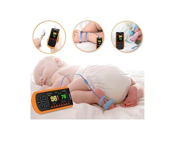 Profesjonalny pulsoksymetr dla niemowląt, dzieci i dorosłych 3w1 z 3 czujnikami - Inny producent