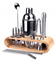 Profesjonalny Zestaw Barmański Do Drinków Shaker Szejker Do Koktajli 17 El.